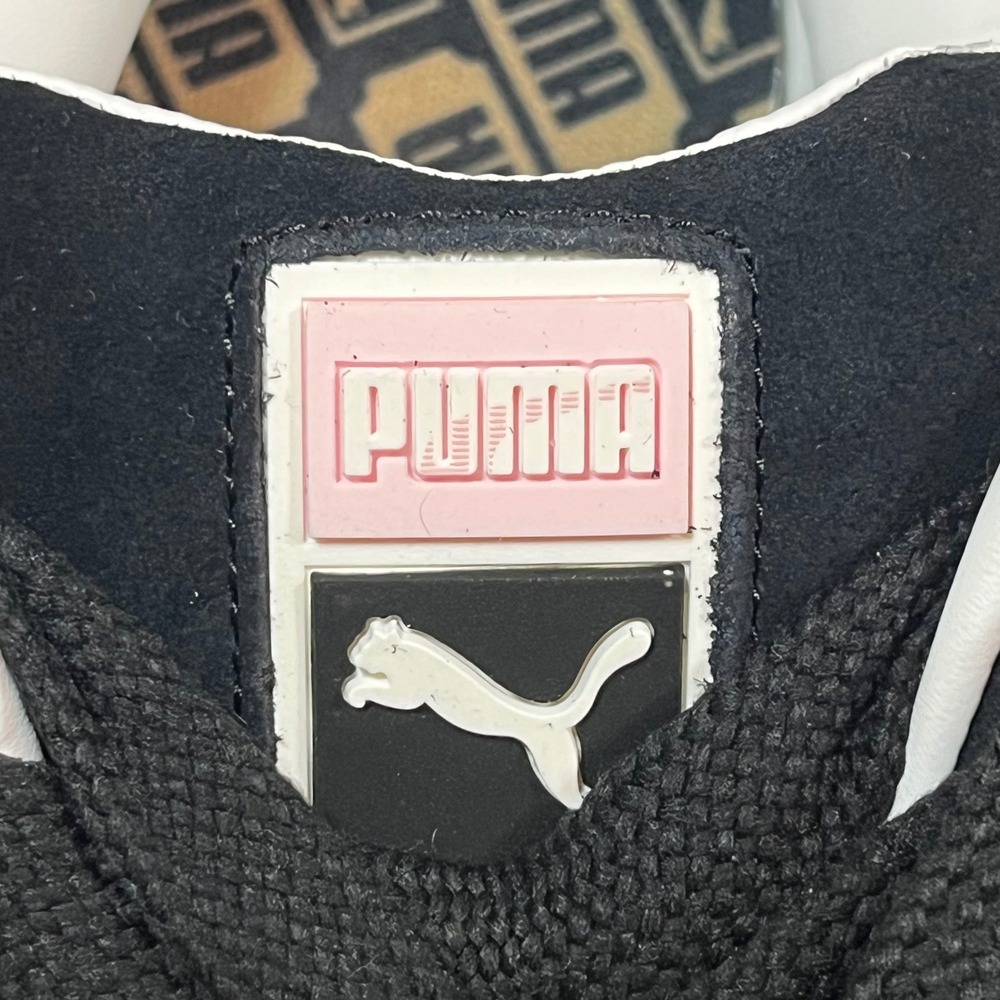 Puma Suede XL Sneakers Womens 9 Black Pink Low Top Skater Retro Y2K Streetwear - Picture 8 of 12